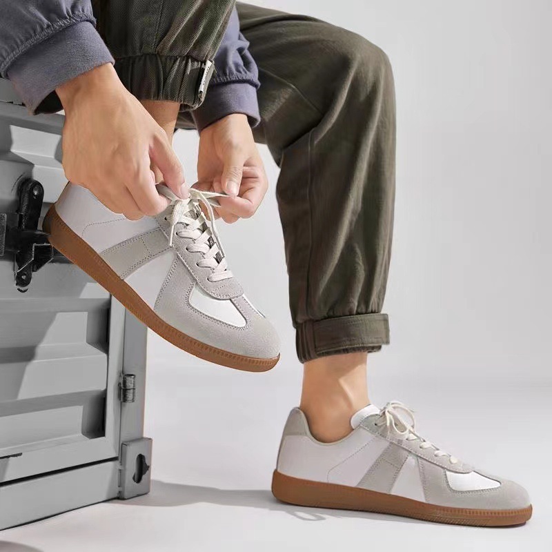 Męskie patchworkowe buty sport – White Sneaker Care Kit recenzja i cena